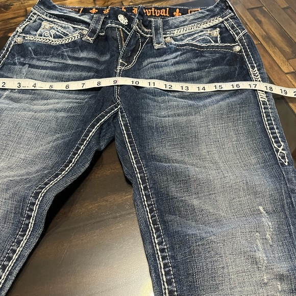 Rock Revival Women’s Sasha Light Wash Boot/Cut Denim Jeans Size 26 - Picture 12 of 12